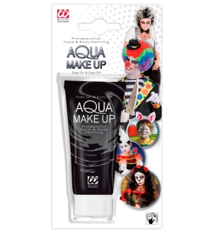 Aqua make-up v tube čierny