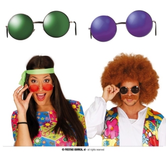 Veľké okuliare Hippie - mix farieb